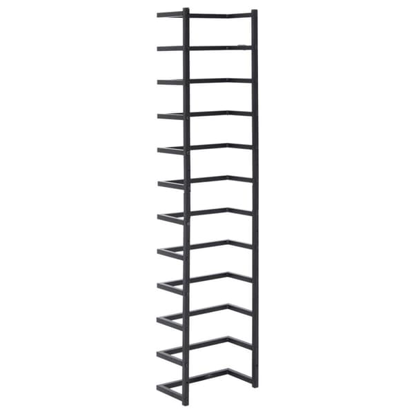vidaXL Håndklestativ 24x12x96 cm svart stål