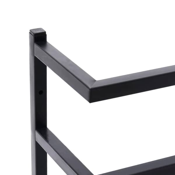 vidaXL Håndklestativ 24x12x96 cm svart stål