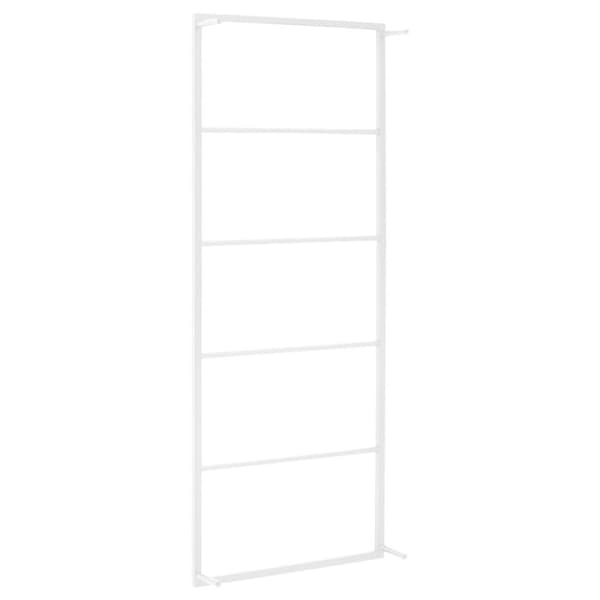 vidaXL Handdukshängare vit 45x10x115 cm stål