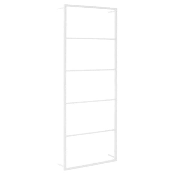 vidaXL Handdukshängare vit 45x10x115 cm stål