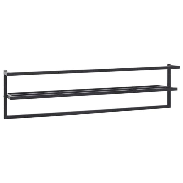 vidaXL Håndklestativ svart 95x25x22 cm jern