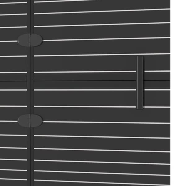 vidaXL foldbar bruseafskærmning 80x140 cm sikkerhedsglas sort