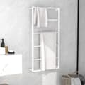 Miniatyrbillede 8 af 8: vidaXL håndklædeholder 60x10x116 cm stål hvid