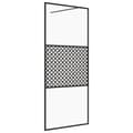 Miniatyrbillede 1 af 7: vidaXL brusevæg 90x195 cm klart sikkerhedsglas sort