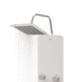 Miniatyrbillede 4 af 11: vidaXL brusepanel 25x47,5x130 cm glas hvid