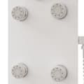 Miniatyrbillede 6 af 11: vidaXL brusepanel 25x47,5x130 cm glas hvid