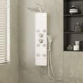 Miniatyrbillede 11 af 11: vidaXL brusepanel 25x47,5x130 cm glas hvid
