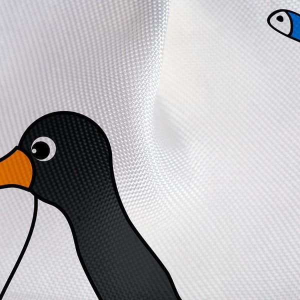 Suihkuverho pingviineillä - 180 x 180 cm