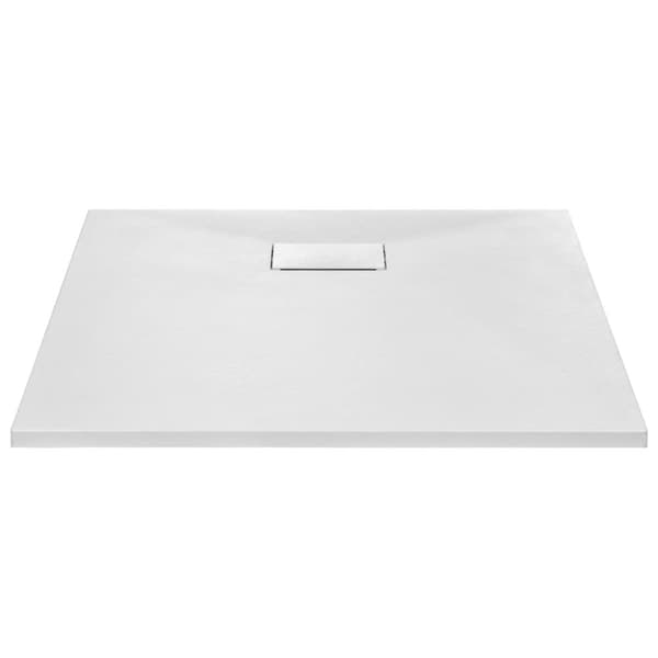 vidaXL Dusjbrett SMC hvit 90x90 cm