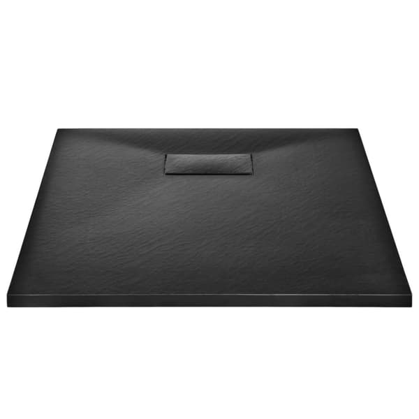 vidaXL Duschkar SMC svart 90x70 cm