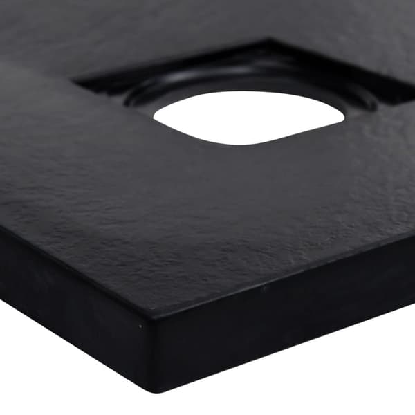 vidaXL brusebakke SMC 90x90 cm sort