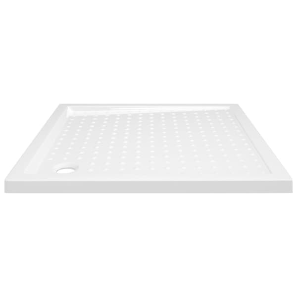 vidaXL Duschkar med prickar vit 80x80x4 cm ABS