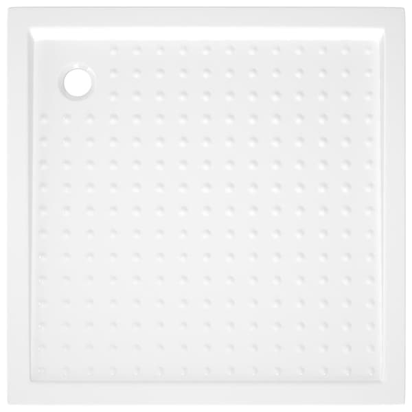 vidaXL Duschkar med prickar vit 80x80x4 cm ABS