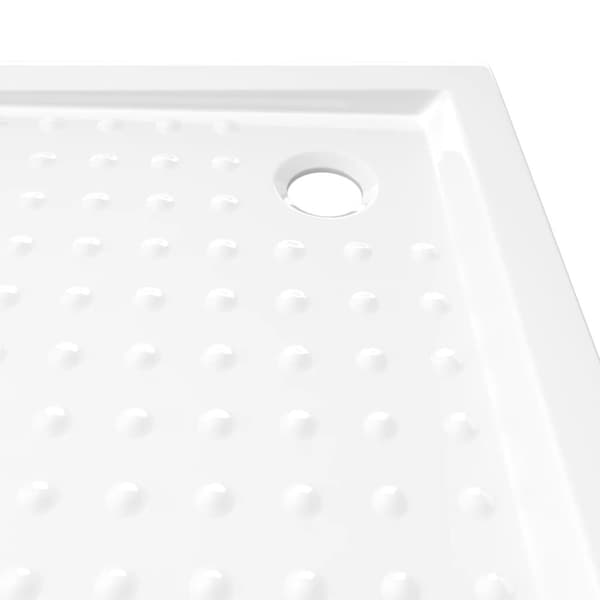vidaXL Duschkar med prickar vit 80x80x4 cm ABS