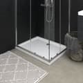 Pikkukuva 1 / 7: vidaXL Suihkualusta valkoinen 90x70x4 cm ABS