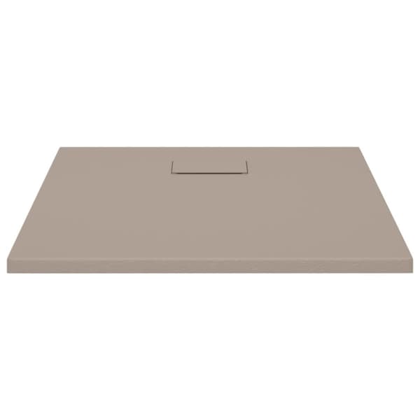 vidaXL Dusjbrett SMC brun 90x90 cm