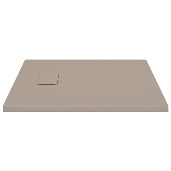 vidaXL Dusjbrett SMC brun 90x90 cm
