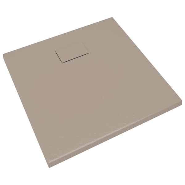 vidaXL Dusjbrett SMC brun 90x90 cm