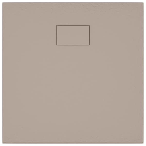 vidaXL Dusjbrett SMC brun 90x90 cm