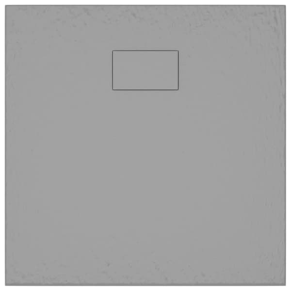 vidaXL Dusjbrett SMC grå 90x90 cm