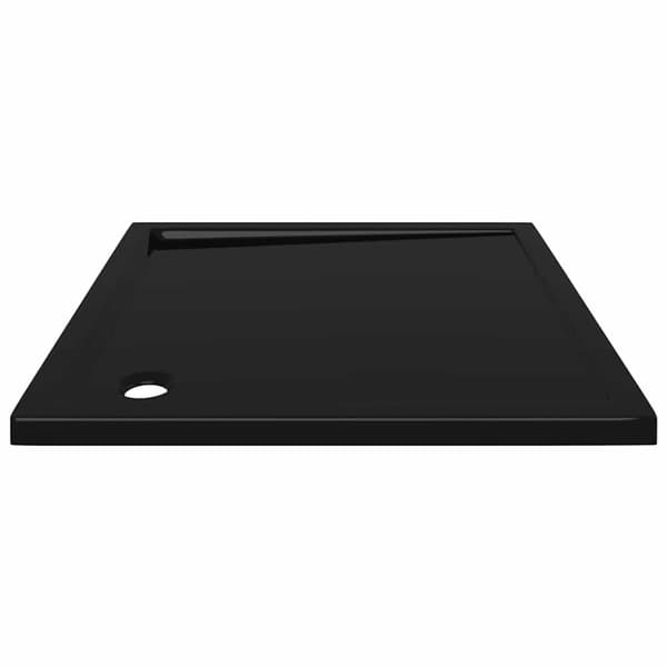 vidaXL brusekar 80x80 cm ABS firkantet sort