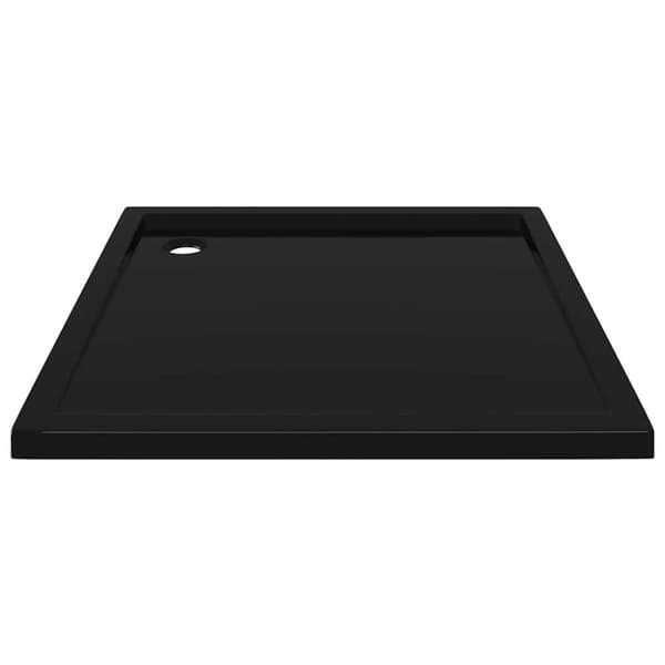 vidaXL brusekar 80x80 cm ABS firkantet sort