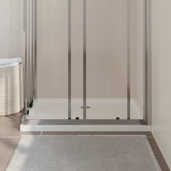 vidaXL Rektangulært dusjbrett ABS 70x90 cm