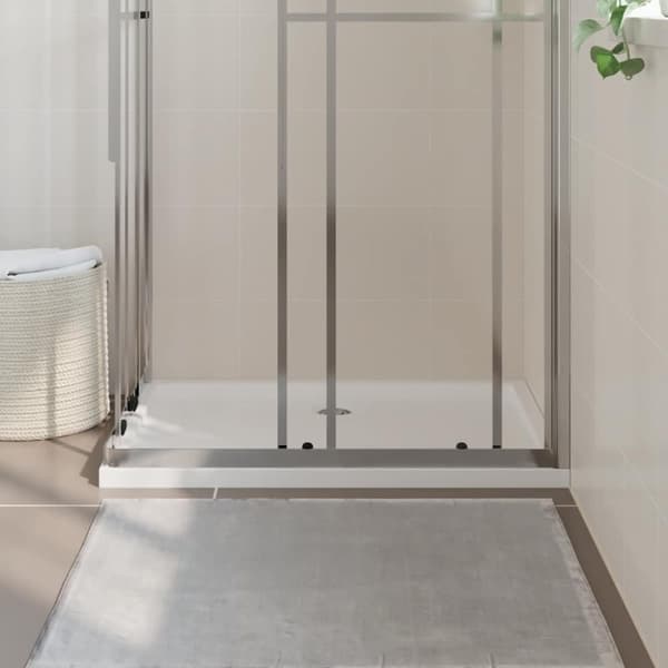 vidaXL brusekar 70x100 cm ABS rektangulært hvid
