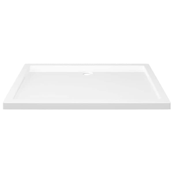 vidaXL brusekar 70x100 cm ABS rektangulært hvid