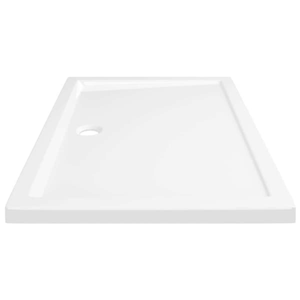 vidaXL brusekar 70x100 cm ABS rektangulært hvid