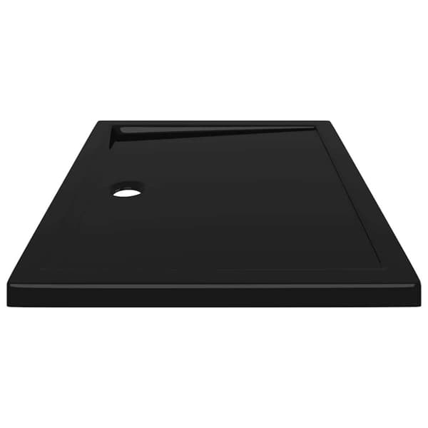 vidaXL brusekar 80x100 cm ABS rektangulært sort