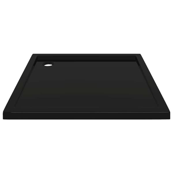vidaXL brusekar 90x90 cm ABS firkantet sort