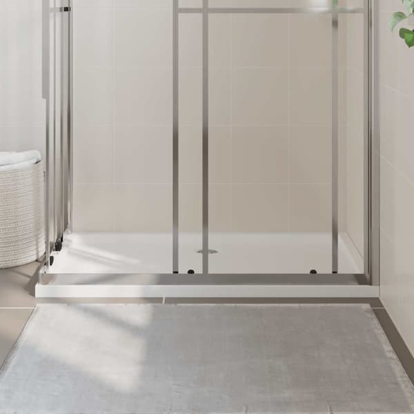 vidaXL Duschkar rektangulärt ABS vit 70x120 cm