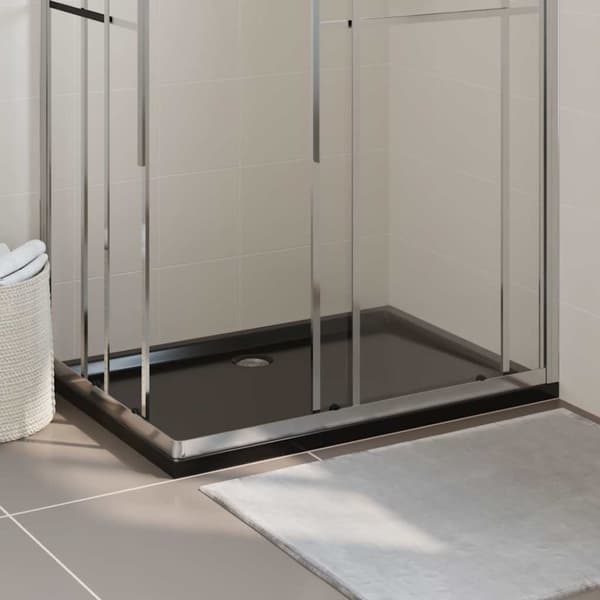 vidaXL brusekar 80x110 cm ABS rektangulært sort