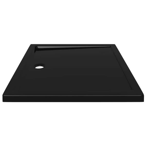 vidaXL Rektangulært dusjbrett ABS svart 80x90 cm