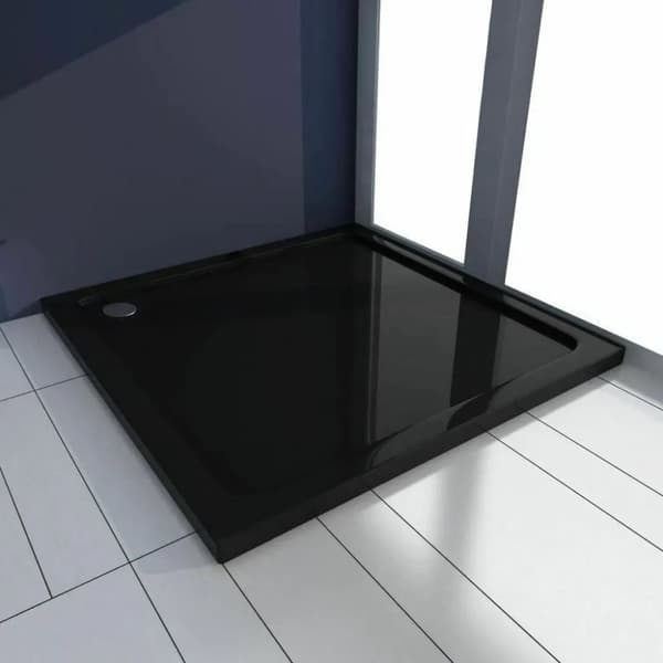 REA SAVOY AKRYL DUSCHBRICKA SVART 90X90