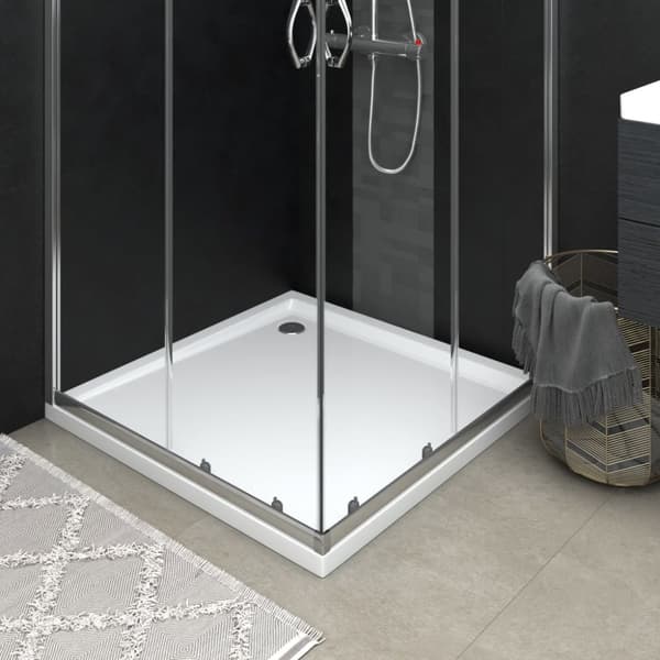 brusekar 90x90 cm ABS firkantet