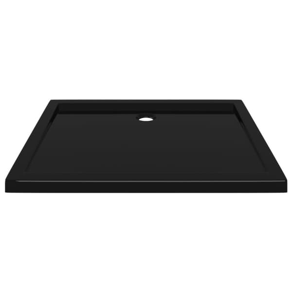 brusekar 80x100 cm ABS rektangulært sort