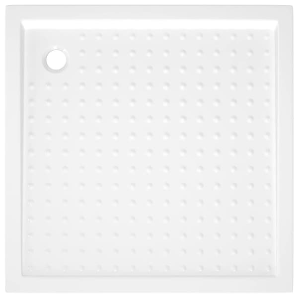 brusekar med dupper 90x90x4 cm ABS hvid