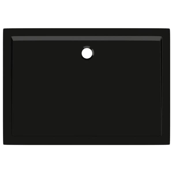 brusekar 70x100 cm ABS rektangulært sort