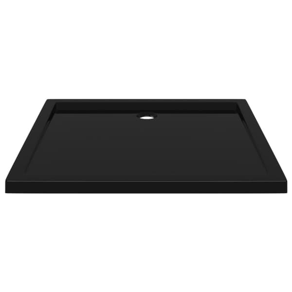 brusekar 80x90 cm ABS rektangulært sort