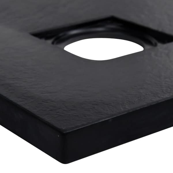 Duschkar SMC svart 90x90 cm