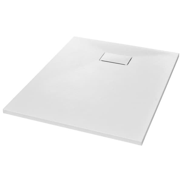 vidaXL Suihkualusta 100x80 cm SMC valkoinen - Suihkualustat