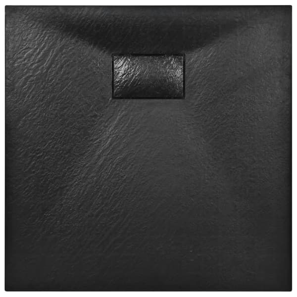 vidaXL brusekar SMC 90 x 90 cm sort -  Brusekar