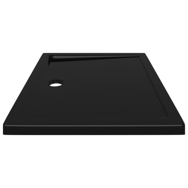 vidaXL brusekar 80x100 cm ABS rektangulært sort -  Brusekar