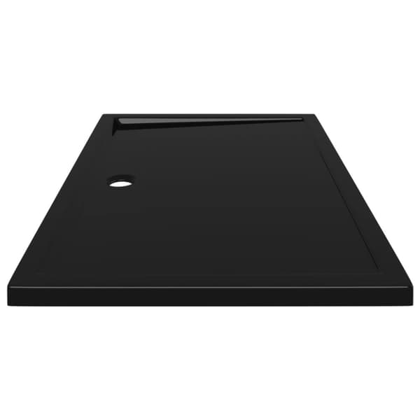 vidaXL brusekar 80x120 cm ABS rektangulært sort -  Brusekar