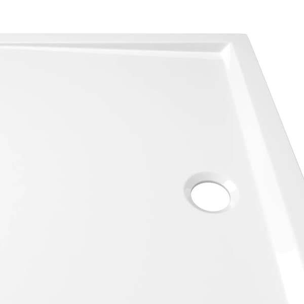 vidaXL Duschkar rektangulärt ABS vit 70x100 cm -  Duschkar