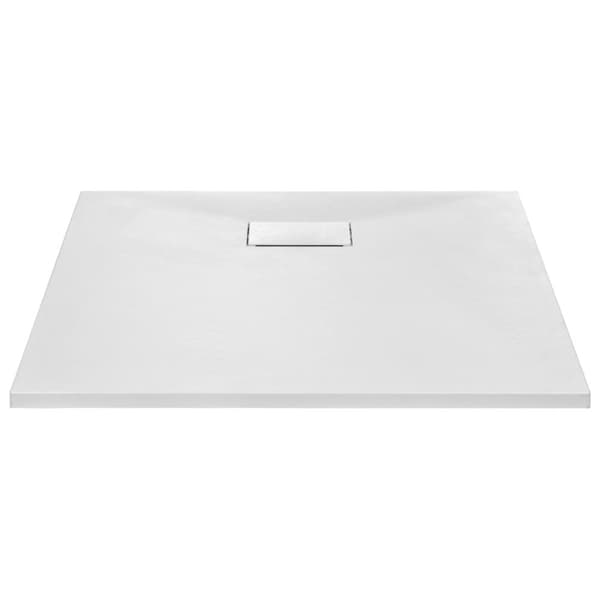 vidaXL brusekar SMC 80 x 80 cm hvid -  Brusekar