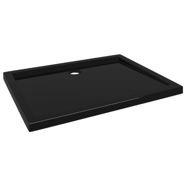 vidaXL Duschkar rektangulärt ABS svart 70x90 cm -  Duschkar