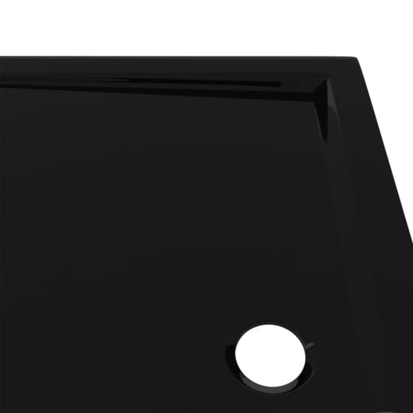 vidaXL Duschkar rektangulärt ABS svart 70x90 cm -  Duschkar